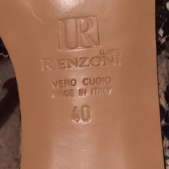 Ilasio Renzoni Animal Print Sandal Jewels Ankle Strap - Picture 3 of 9